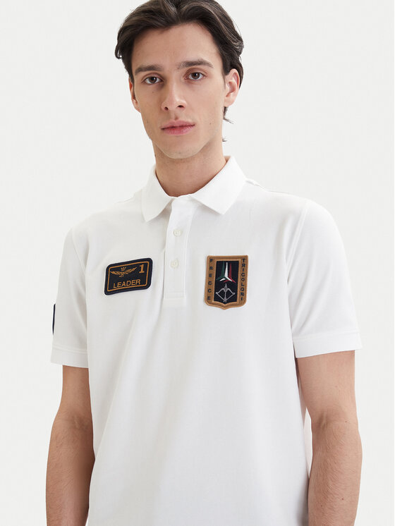 Aeronautica Militare Aeronautica Militare Tricou polo 261PO1927UP00191 Alb Regular Fit
