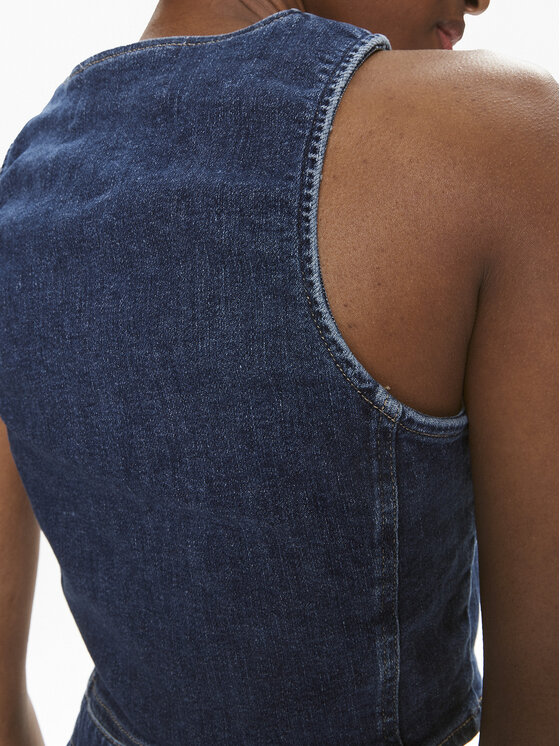 Calvin Klein Jeans Calvin Klein Jeans Top J20J222799 Plava Slim Fit