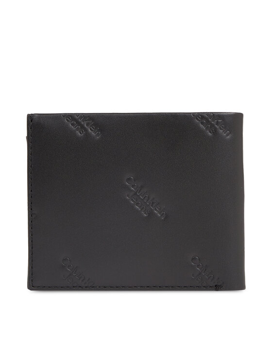 Calvin Klein Jeans Calvin Klein Jeans Μεγάλο Πορτοφόλι Ανδρικό Logo Print Bifold Id K50K511814 Μαύρο