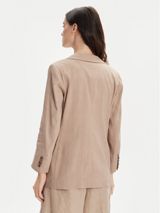 Marella Marella Marynarka Alba 2413041065 Beżowy Regular Fit