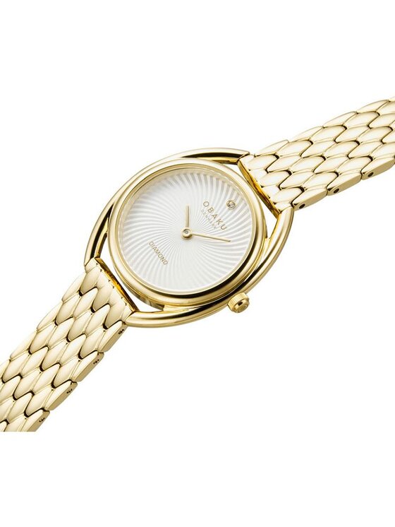 Obaku Obaku Zegarek V286LXGISG Złoty