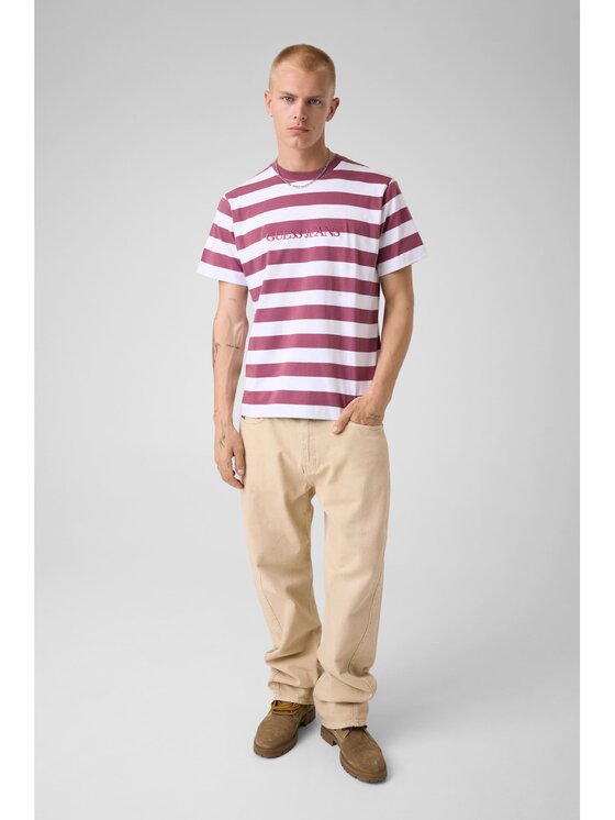 Guess Jeans Guess Jeans T-Shirt 165553 Czerwony Classic Fit