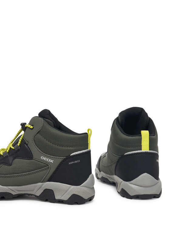Geox Geox Auliniai batai J Magnetar Boy B Abx J463ZC 050FU C0914 S Tamsiai žalia