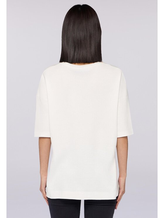 Trussardi Trussardi T-Shirt G1106000184N011 Biały Over Fit