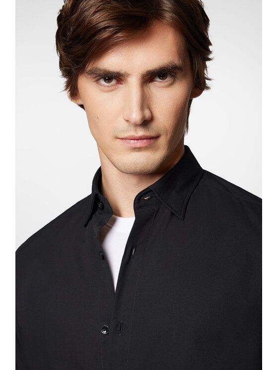 Próchnik Próchnik Koszula PM50 KO073224000047 Czarny Slim Fit