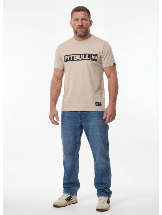 PITBULL PITBULL T-Shirt HILLTOP Beżowy Regular Fit