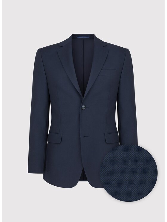 Pako Lorente Pako Lorente Marynarka P25WP-3G-016 Granatowy Super Slim Fit