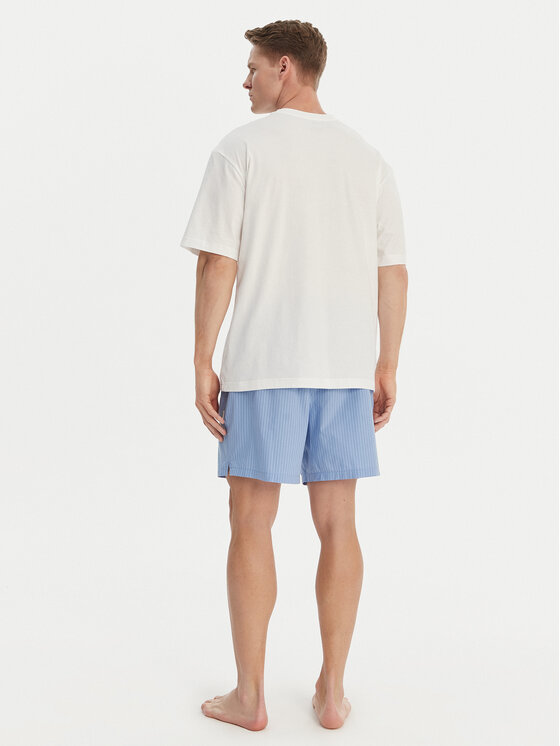 Calvin Klein Underwear Calvin Klein Underwear Pyžamo Heritage LV00NM3016 Modrá Relaxed Fit