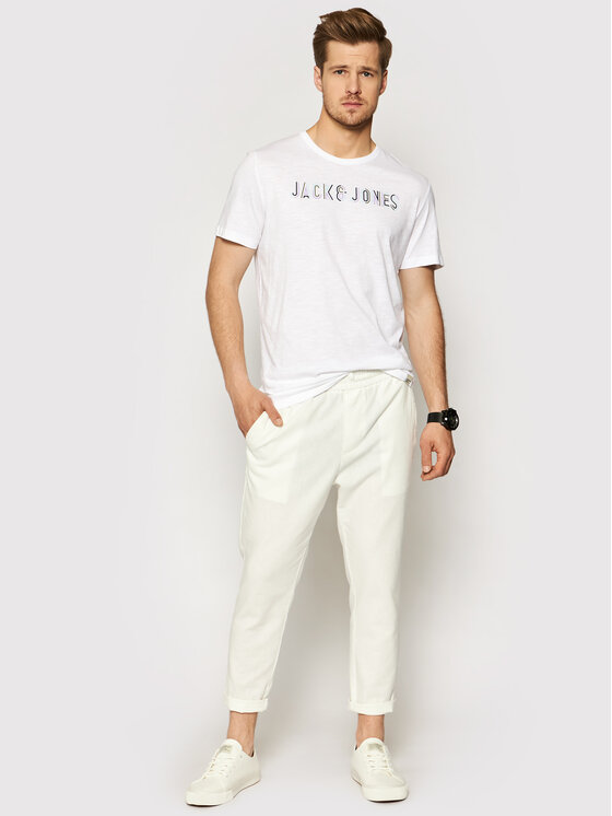 T-shirt Beachs 12191168 Bianco Regular Fit