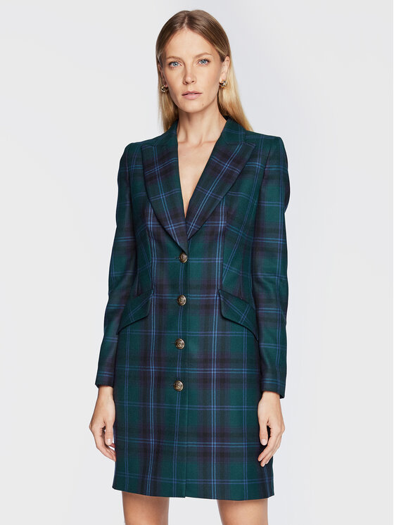 Luisa Spagnoli Cocktail obleka Giara 539327 Zelena Regular Fit