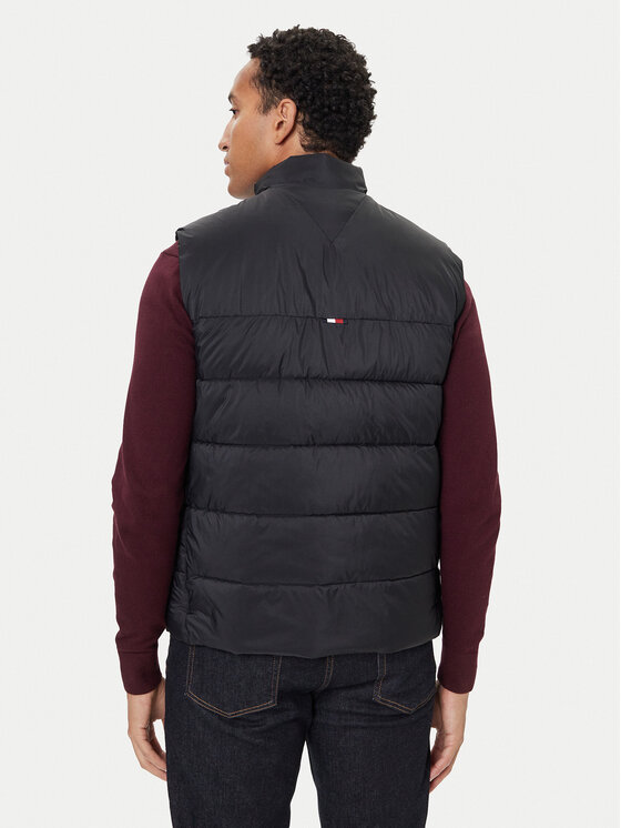 Tommy Hilfiger Tommy Hilfiger Kamizelka MW0MW41981 Czarny Regular Fit