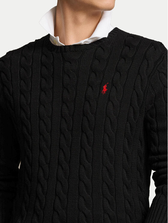 Polo Ralph Lauren Polo Ralph Lauren Džemper Roving 710775885012 Crna Regular Fit