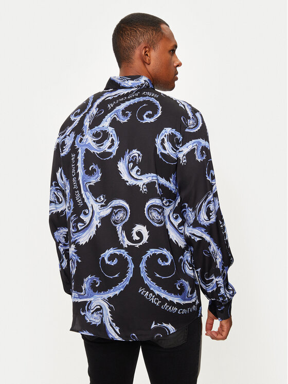 Versace Jeans Couture Versace Jeans Couture Marškiniai 77GAL2R0 Juoda Regular Fit