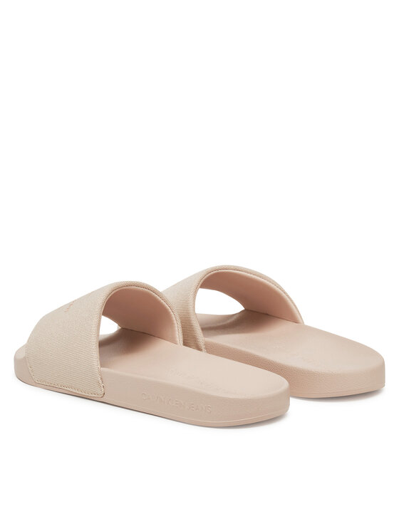 Calvin Klein Jeans Calvin Klein Jeans Klapki Slide Monogram Wn YW0YW01835 Beżowy