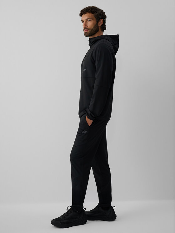 4F 4F Spodnie dresowe TREKKING Czarny Regular Fit
