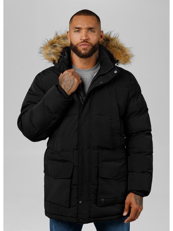 PITBULL PITBULL Kurtka zimowa AUTOMATIC Czarny Regular Fit