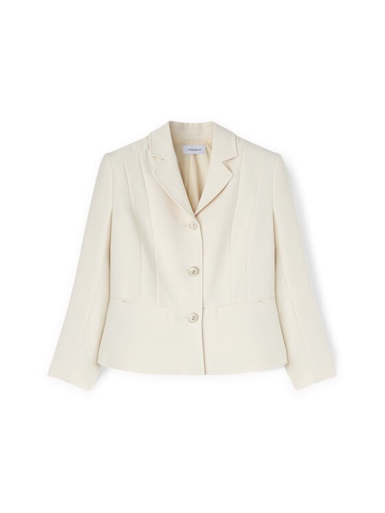 Motivi Motivi Giacca outdoor Q661Q000843N002 Écru Slim Fit