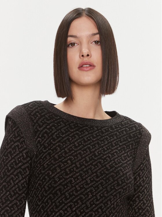 Liu Jo Liu Jo Kootud kleit MF3171 MA49I Must Slim Fit