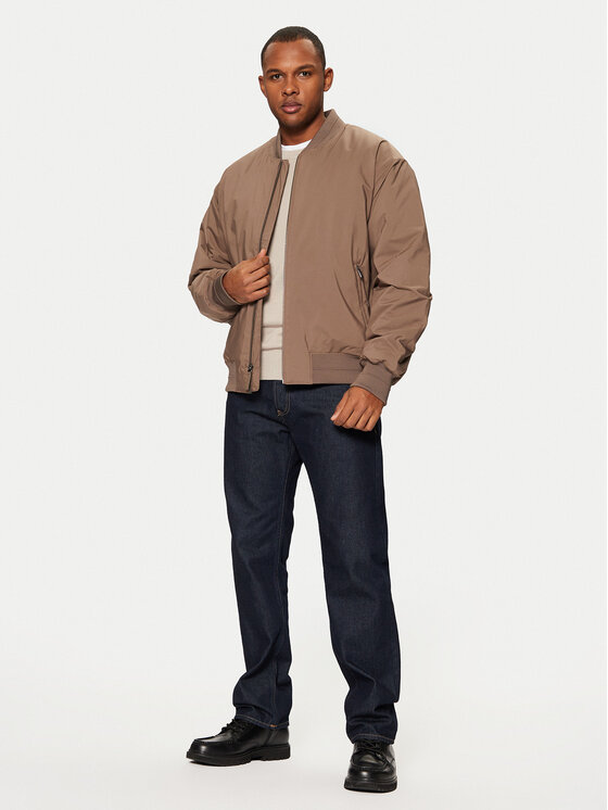 Calvin Klein Calvin Klein Kurtka bomber Hero 00040EM567 Beżowy Regular Fit