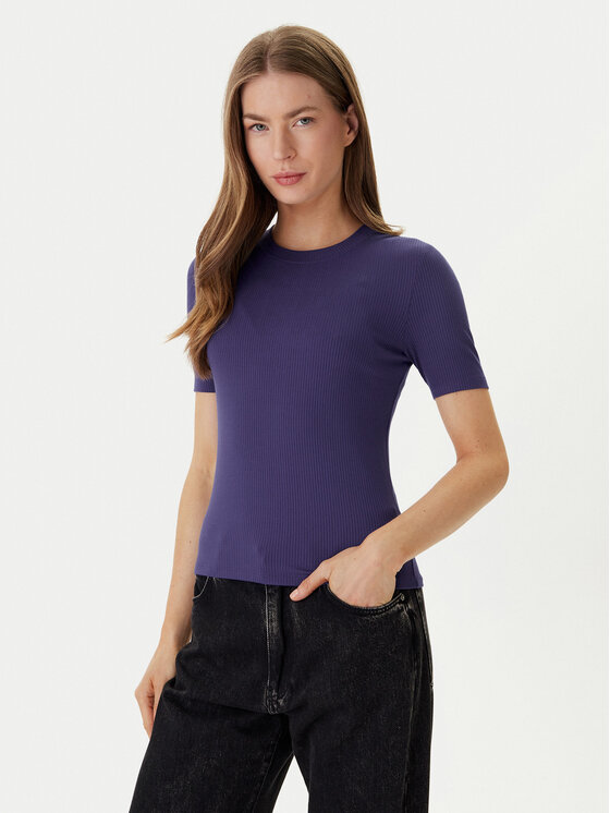 Calvin Klein Tricou LV044D246G Violet Slim Fit