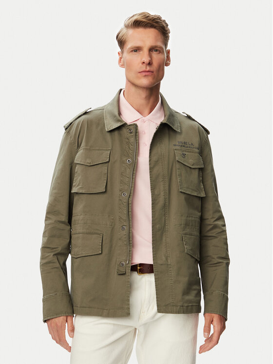 Beverly Hills Polo Club Beverly Hills Polo Club Риза-яке P-SS26M-JK0197-0342 Зелен Regular Fit