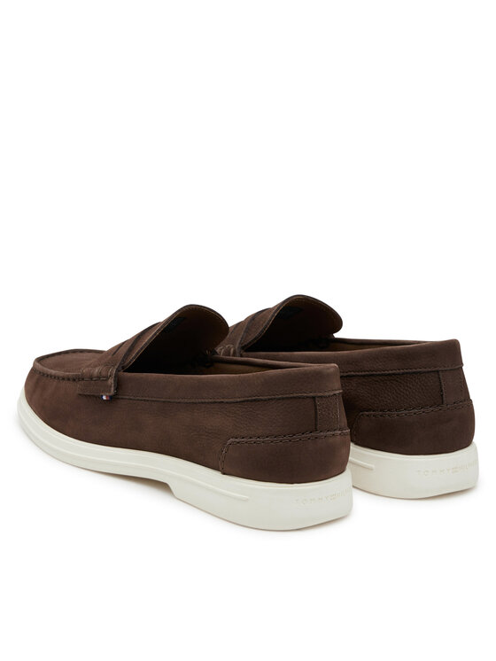 Tommy Hilfiger Tommy Hilfiger Mokasini Nubuck P Loafer FM0FM05350 Rjava