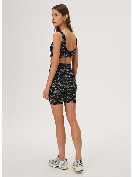 LEBRAND LEBRAND Szorty sportowe Leo Czarny Regular Fit