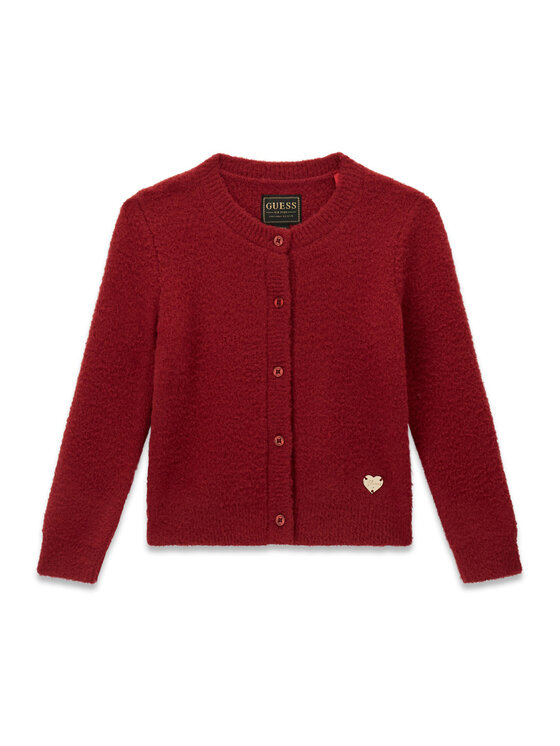 Guess Guess Strickjacke K6BR04 Z1282 Dunkelrot Regular Fit