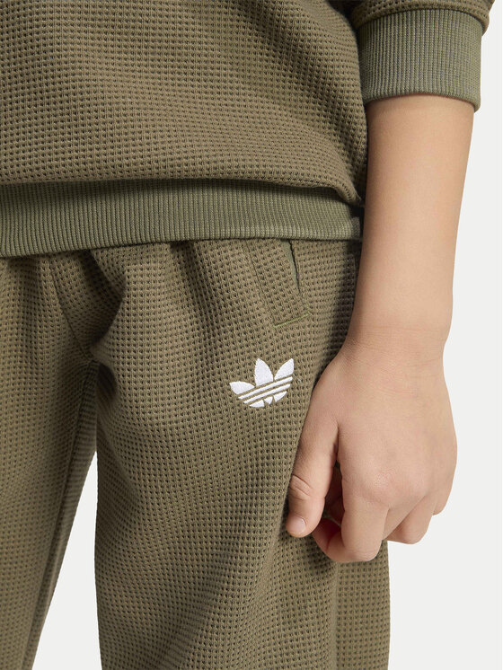 adidas adidas Dres Loose Sweat Jogger Set KT1769 Khaki Regular Fit