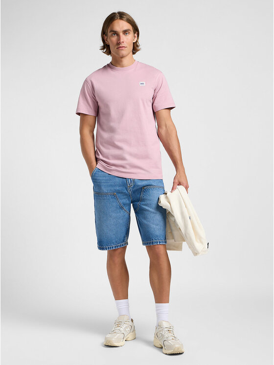 Lee Lee Pantaloncini di jeans DBL KNEE CARPENTER SHOR Blu Regular Fit