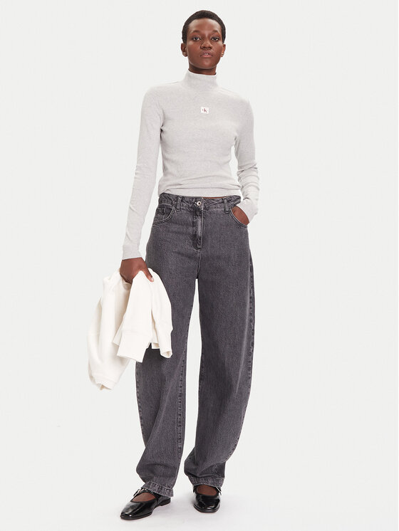 Calvin Klein Jeans Calvin Klein Jeans Гольф LV047D203G Сірий Slim Fit