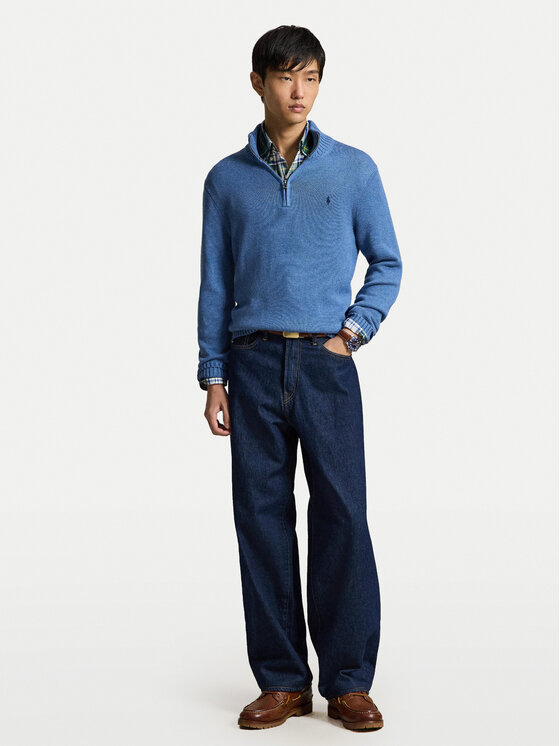 Polo Ralph Lauren Polo Ralph Lauren Sweter 710859939522 Niebieski Regular Fit