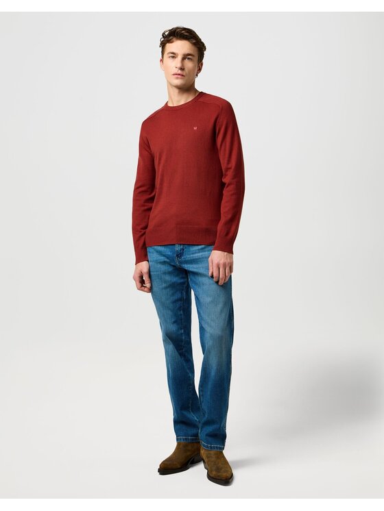 Wrangler Wrangler Maglione KNIT SWEATER Rosso Regular Fit