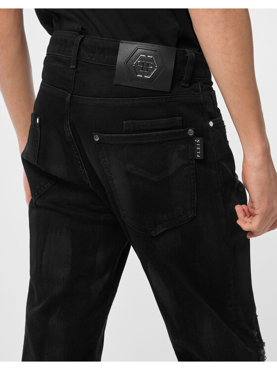 PHILIPP PLEIN PHILIPP PLEIN Jeansy 26879 Czarny Straight Fit