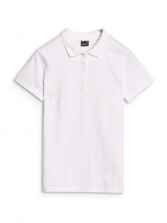 4F 4F Polokošeľa NOS Biela Slim Fit