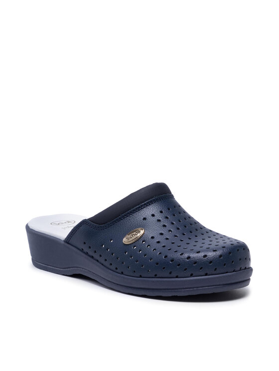 Scholl Scholl Plätud Clog Back Guard F20002 1040 Tumesinine