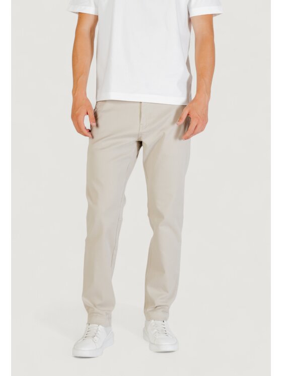 BOSS BOSS Chinosy Sanderson-L-2 10272943 01 Beżowy Firm Fit