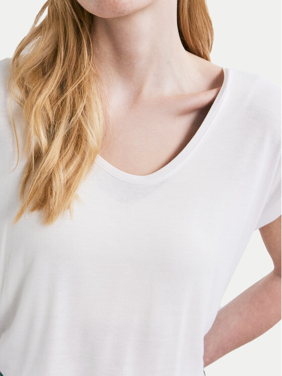Pieces Pieces T-Shirt Billo 17078732 Biały Loose Fit