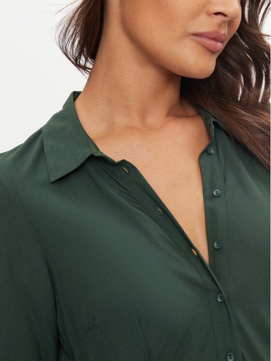 YAS YAS Haljina košulja Savanna 26022663 Zelena Loose Fit