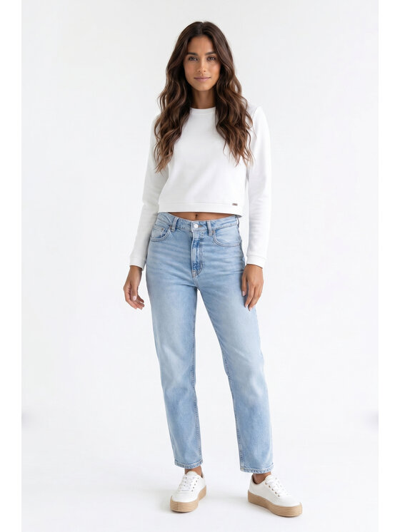 FIGL FIGL Μπλούζα M1375 Κρεμ Regular Fit