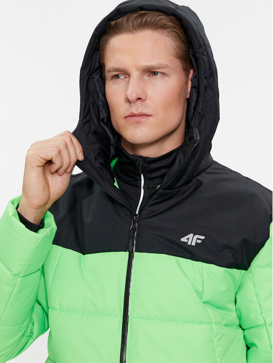 4F 4F Skijacke 4FAW23TTJAM307 Grün Regular Fit