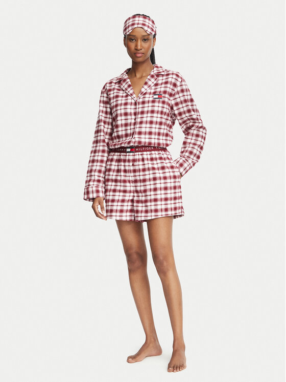 Tommy Hilfiger Tommy Hilfiger Pigiama UW0UW06622 Rosa scuro Relaxed Fit