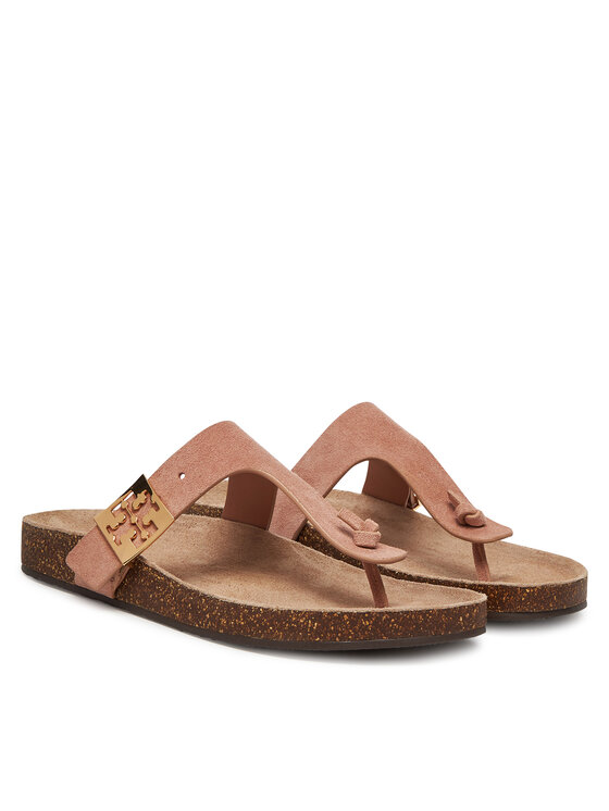 Tory Burch Tory Burch Šlepetės per pirštą 150910 Smėlio