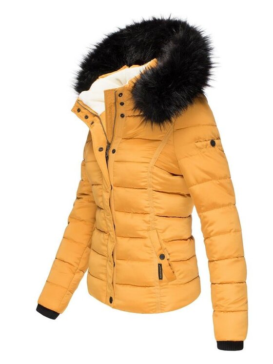 Navahoo Navahoo Kurtka zimowa Miamor Żółty Casual Fit