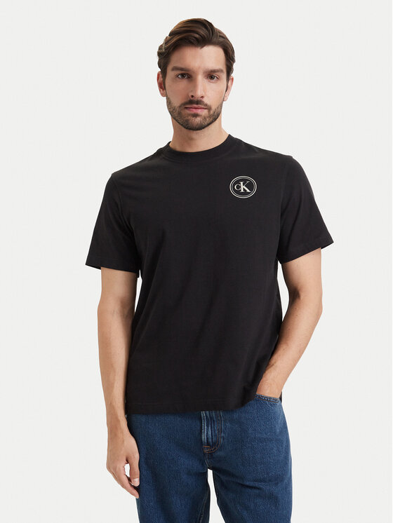 Calvin Klein Jeans Calvin Klein Jeans Majica LV04RH856G Črna Regular Fit