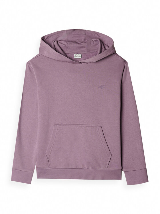 4F 4F Bluza BASIC_ Fioletowy Regular Fit