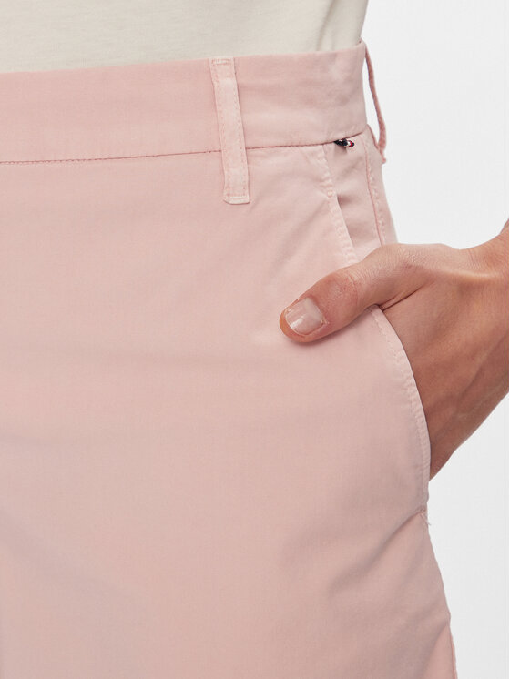 Tommy Hilfiger Tommy Hilfiger Szorty materiałowe WW0WW42457 Różowy Regular Fit