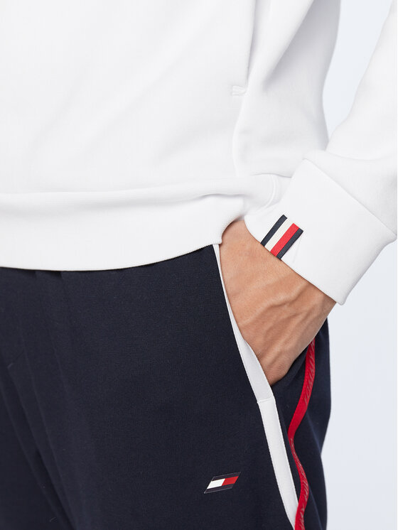 Tommy Hilfiger Tommy Hilfiger Bluză Seasonal MW0MW27547 Alb Relaxed Fit