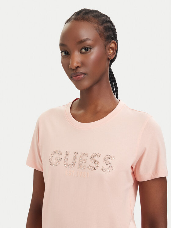 Guess Guess Póló W6GI15 K3035 Koral Regular Fit
