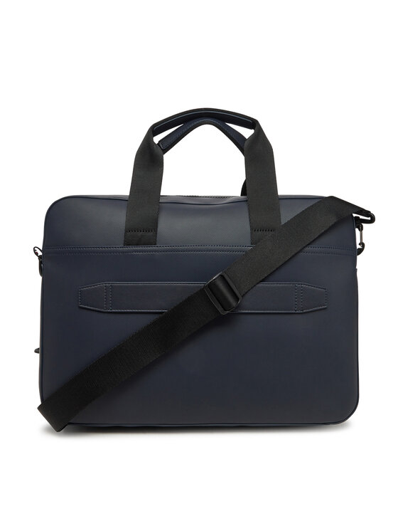 Tommy Hilfiger Tommy Hilfiger Чанта за лаптоп Th Foundation Computer Bag AM0AM13198 Тъмносин